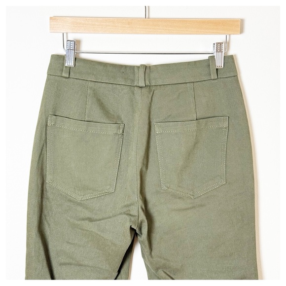 Massimo Dutti Olive Green Straight Leg Pants Size 4 - Picture 6 of 10